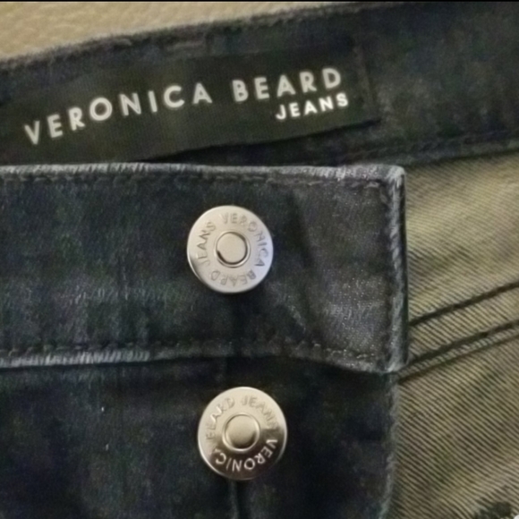 Veronica Beard Carolyn Denim Pants Size 24 Dark Wash Blue - Picture 3 of 3